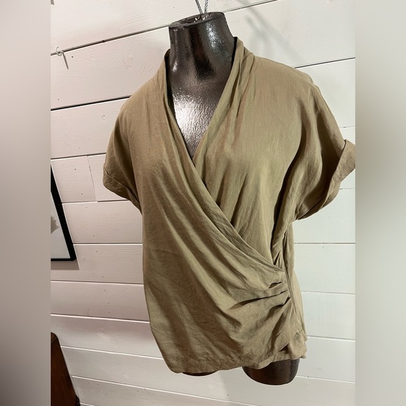 MARCCAIN – Blouse cache-cœur tan – Taille N6/12 - Picture 9 of 12